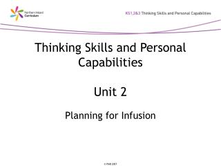 Thinking Skills and Personal Capabilities Unit 2