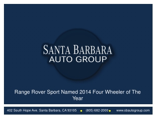 Santa Barbara Auto Group Offers Service