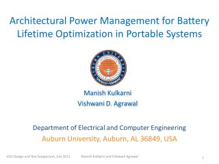 Architectural Power Management for Battery Lifetime Optimization in Portable Systems