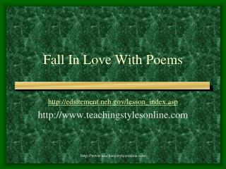 Fall In Love With Poems