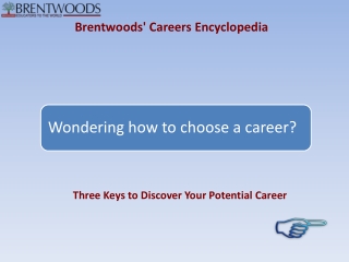 Brentwoods' Careers Encyclopedia