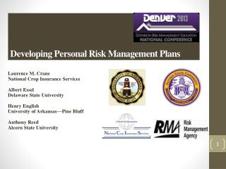 Developing Personal Risk Management Plans