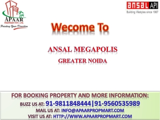 Greater Noida Apartments Greater Noida Floors@9811848444 Ans