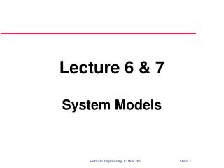 Lecture 6 &amp; 7