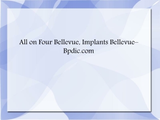 All on Four Seattle | Implants Bellevue