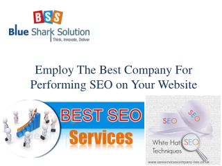 Employ the best company for performing SEO on your website: