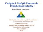 Catalysts Catalytic Processes in Petrochemical Industry