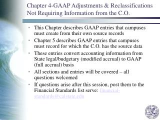 gaap ifrs adjustments reclassifications