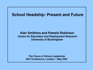 School Headship: Present and Future