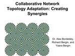 Collaborative Network Topology Adaptation: Creating Synergies