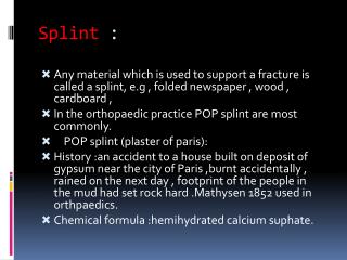 Splint :