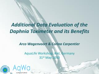 Additional Data Evaluation of the Daphnia Toximeter and its Benefits