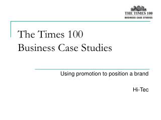 The Times 100 Business Case Studies