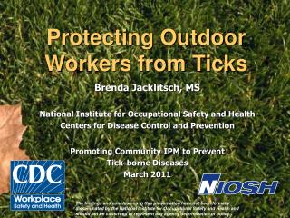 Protecting Outdoor Workers from Ticks