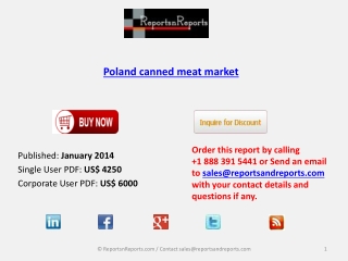 Poland canned meat Industry Analysis, Overview, Forecast by