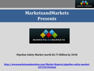 Pipeline Safety Market worth $6.73 Billion by 2018