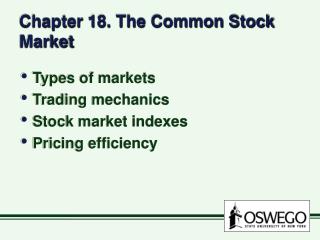 common stock market ppt
