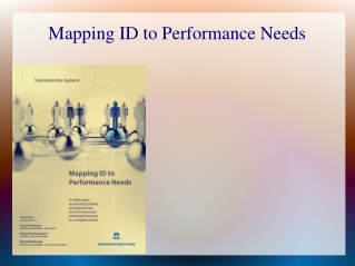 Mapping ID to Performance Needs
