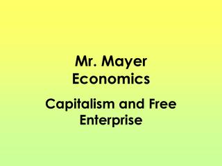 Mr. Mayer Economics