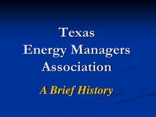 Texas Energy Managers Association