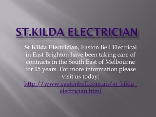 St.Kilda electrician
