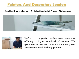 Painters And Decorators In London