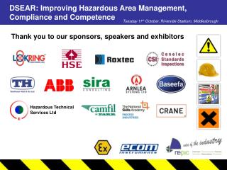 Thank you to our sponsors, speakers and exhibitors