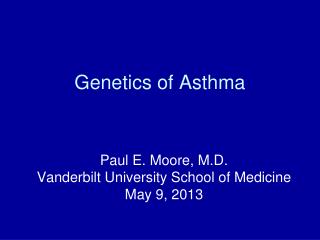 Genetics of Asthma
