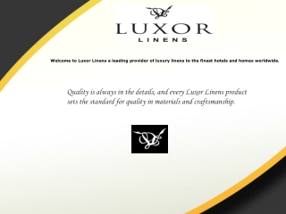 Spring Clearance Sale at Luxor Linens