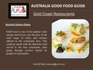 Look for the Best Gold Coast Restaurants