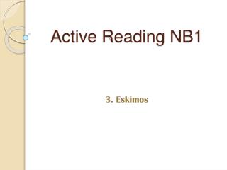 Active Reading NB1