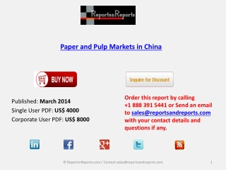 China Paper and Pulp Market Global Research Report