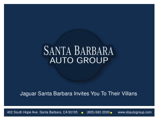 Jaguar Santa Barbara Invites You To Meet Their Villians