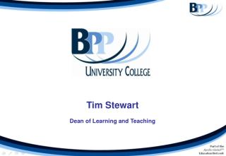Tim Stewart Dean of Learning and Teaching