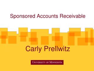 Sponsored Accounts Receivable Carly Prellwitz