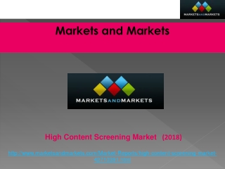 High Content Screening Market