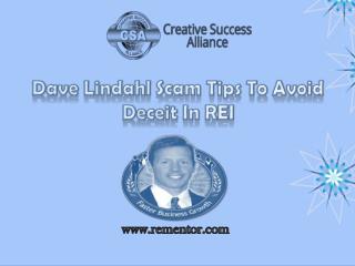 Dave Lindahl Scam Tips To Avoid Deceit In REI