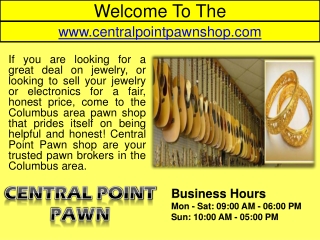 Central Point Pawn Shop Columbus- Sell Used Tool- Buy Video