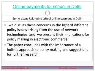 The online payment for school in Delhi solution is one whic