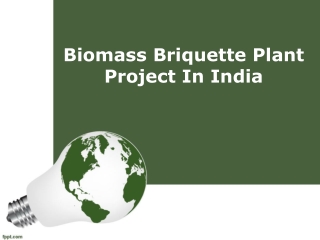Biomass Briquette Plant Project In India