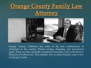 Orange County Family Law Attorney