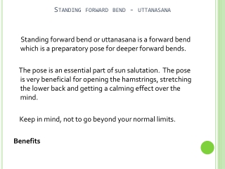 How To Do Standing Forward Bend/Uttanasana