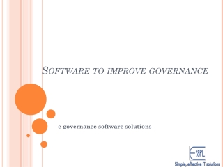 e-governance software solutions