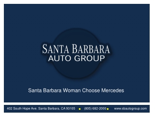 Santa Barbara Woman Choose Mercedes