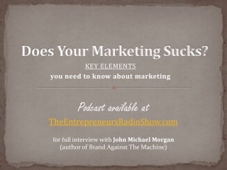Does your marketing suck?