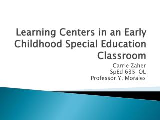 case study student in early childhood special education