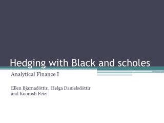 Chapter 13 valuing stock options the black-scholes-merton model