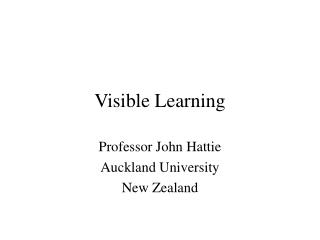 visible learning by john hattie