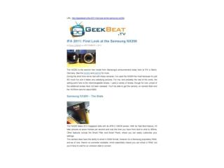 ifa 2011: first look at the samsung nx200 (geek beat tv)