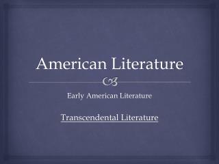 who can do college american literature powerpoint presentation